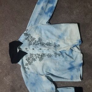 Bleached jean jacket